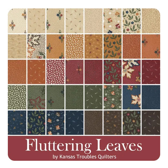 Moda Quilting Patchwork Fluttering Leaves Layer Cake 10 Inch Fabrics