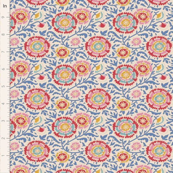 Quilting Patchwork Fabric TILDA Jubilee Elodie Blue 50x55cm FQ