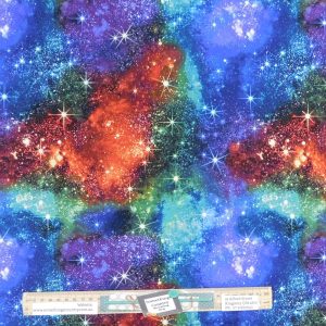 Patchwork Quilting Sewing Fabric Supernova 50x55cm FQ