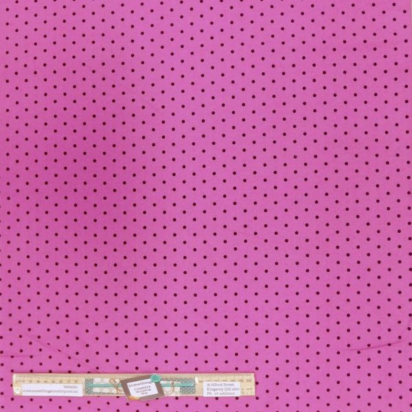 Patchwork Quilting Sewing Fabric Fuscia Spots 50x55cm FQ