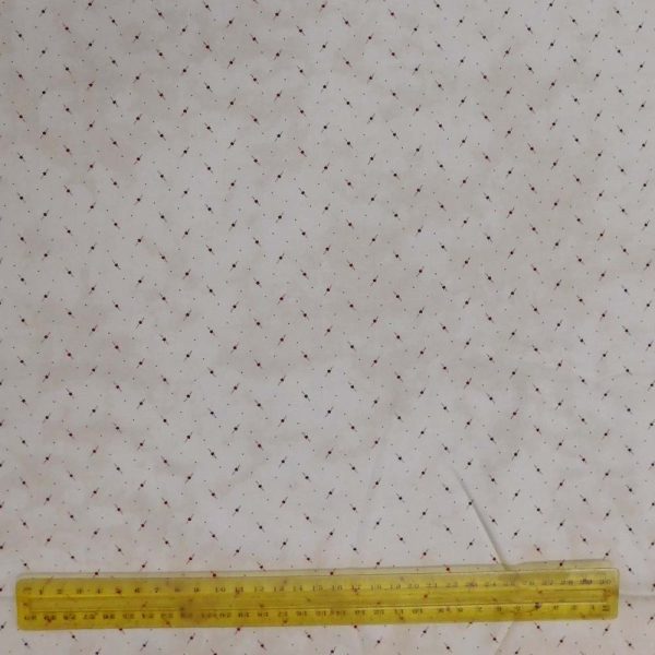 Patchwork Quilting Sewing Fabric Fluttering Leaves Cream 50x55cm FQ