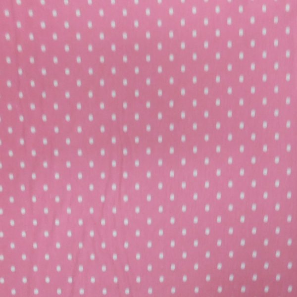 Patchwork Quilting Sewing Fabric Blush with White Spots 50x55cm FQ