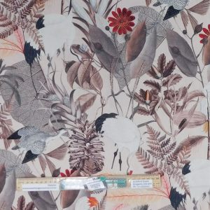 Quilting Patchwork Sewing Backing Cotton Linen Exotic Peach 50x137cm