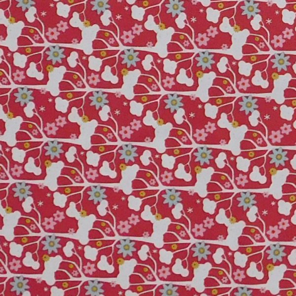 Quilting Patchwork Fabric TILDA Jubilee Wildgarden Red 50x55cm FQ