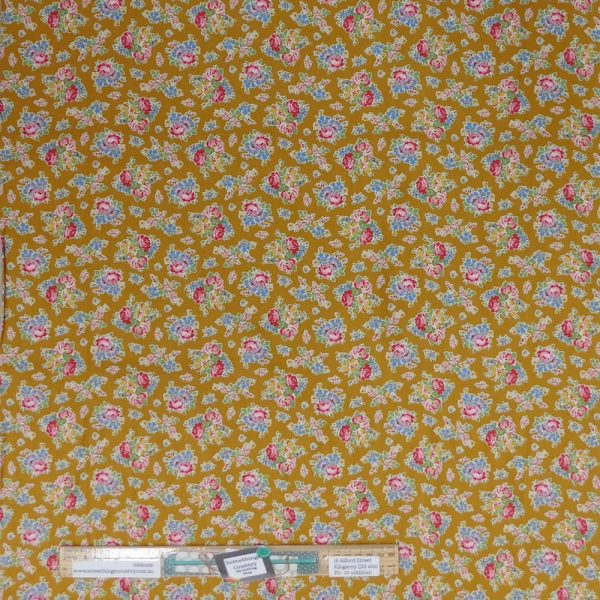 Quilting Patchwork Fabric TILDA Jubilee Sue Mustard 50x55cm FQ
