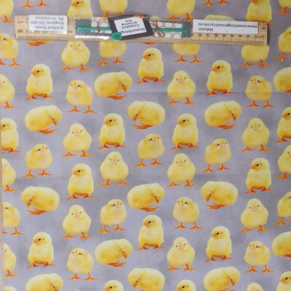 Patchwork Quilting Sewing Fabric Rule the Chickens 50x55cm FQ