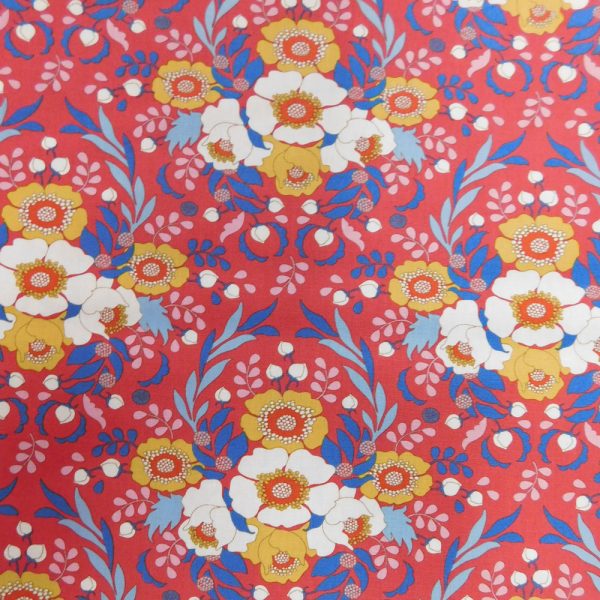 Quilting Patchwork Fabric TILDA Jubilee Anemone Red 50x55cm FQ