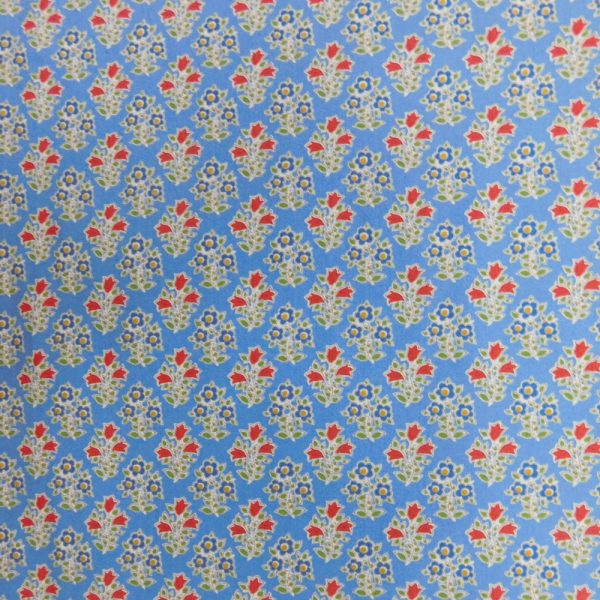 Quilting Patchwork Fabric TILDA Jubilee Farm Flowers Light Blue 50x55cm FQ