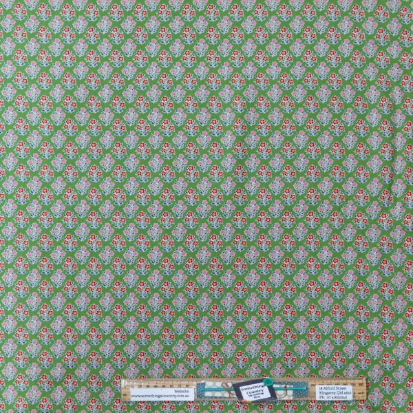 Quilting Patchwork Fabric TILDA Jubilee Farm Flowers Green 50x55cm FQ