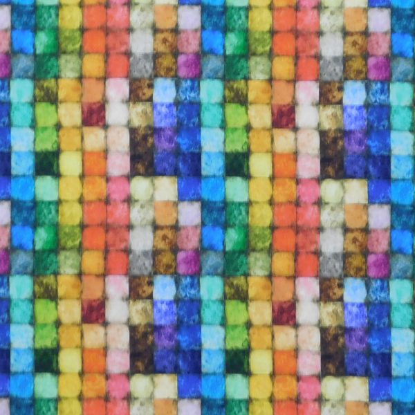 Patchwork Quilting Sewing Fabric Tim Holtz Colorblock Small 50x55cm FQ
