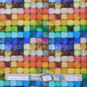 Patchwork Quilting Sewing Fabric Tim Holtz Colorblock Small 50x55cm FQ