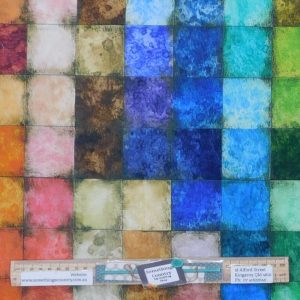 Patchwork Quilting Sewing Fabric Tim Holtz Colorblock Large 50x55cm FQ
