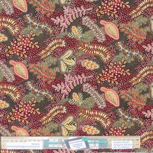 Patchwork Quilting Sewing Fabric Pannotia Brown Aboriginal 50x55cm FQ
