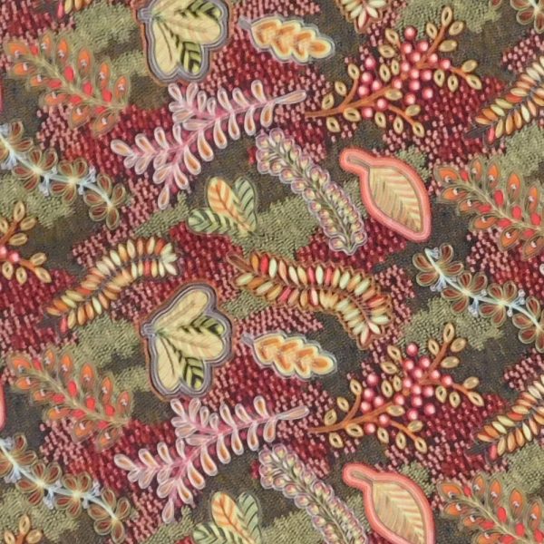 Patchwork Quilting Sewing Fabric Pannotia Brown Aboriginal 50x55cm FQ
