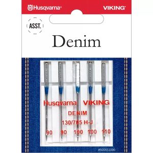Husqvarna Viking Sewing Machine Denim Assorted Needles 5 Pack