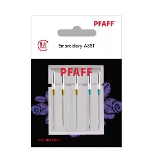 Pfaff Sewing Machine Embroidery Assorted Needles Pack of 5