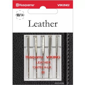 Husqvarna Viking Sewing Machine Leather 90 Needles 5 Pack