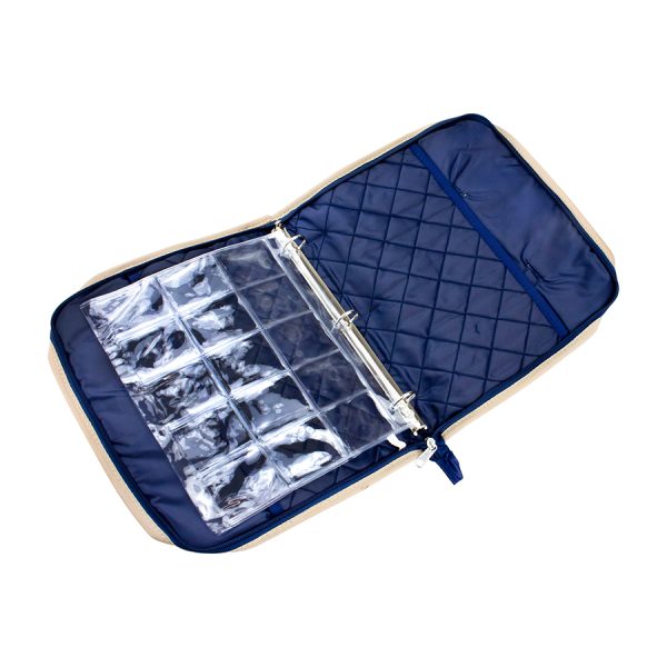 Sew Easy Navy Embroidery Floss Organizer Bag