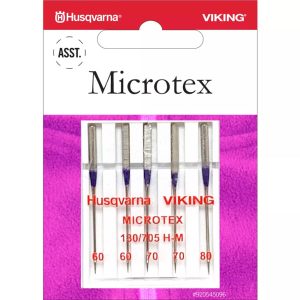 Husqvarna Viking Sewing Machine Microtex Assorted Needles 5 Pack
