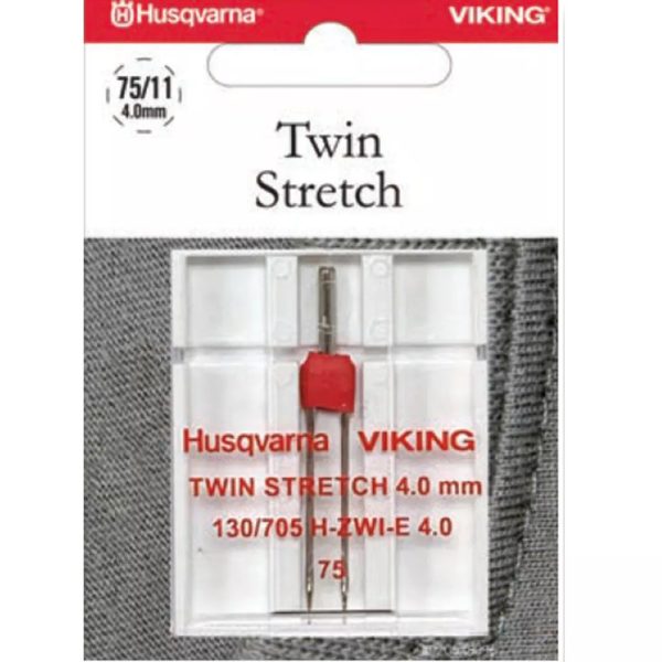 Husqvarna Viking Sewing Machine Stretch Twin 4.0mm 75 Needle