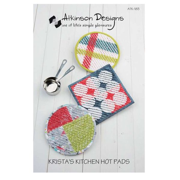 Atkinson Designs Kristas Kitchen Hot Pads Sewing Pattern Only