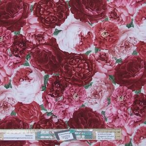 Patchwork Quilting Sewing Fabric Daydream Garden Pink 50x55cm FQ