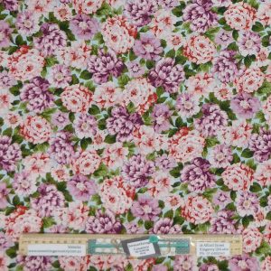 Quilting Patchwork Sewing Fabric Adelaide Floral Collection 50x55cm FQ
