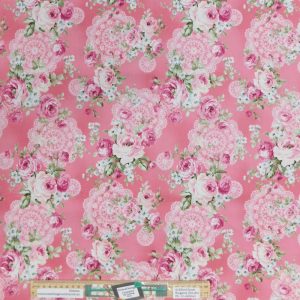 Quilting Patchwork Sewing Fabric Quilt Gate Dark Pink 50x55cm FQ
