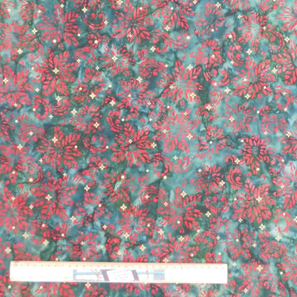 Quilting Patchwork Batik Winter Sparkle Holiday 50x55cm FQ