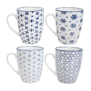 Country Kitchen Mugs Columbia Assort Colours Set of 4