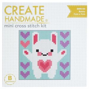 Create Handmade Cross X Stitch Bunny Kit with Threads