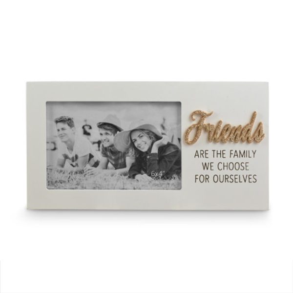 Country Wooden Friends are the Family We Choose Photo Frame