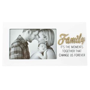 Country Wooden Family its the Moments Together Photo Frame