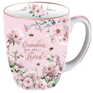 Coffee or Tea Cup Grandma You Are So Loved Pink Mug Mothers Day