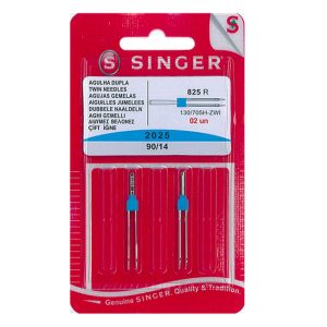 Singer Twin Universal 3mm 90/14 Sewing Machine Needles