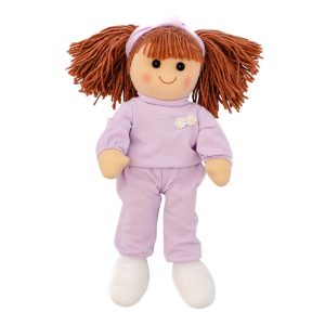 Hopscotch Lovely Soft Rag Doll Brooke Girl Dressed Doll Large 35cm
