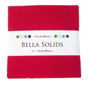 Moda Quilting Sewing Fabric Charm Pack Bella Red 5 Inch Squares