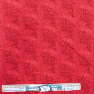 Quilting Patchwork Fabric Sewing Red Vines Wide Backing 270x50cm