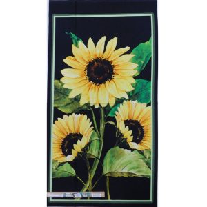 Patchwork Quilting Sewing Sunshine Sunflowers 62x110cm Fabric Panel