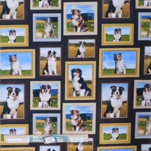 Quilting Patchwork Sewing Working Dogs Frames 50x55cm FQ