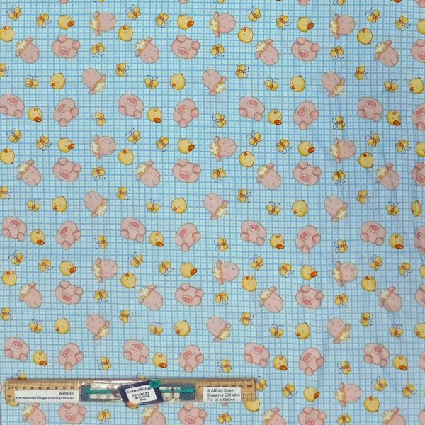 Quilting Patchwork Sewing Fabric Baby Farm Friends 50x55cm FQ