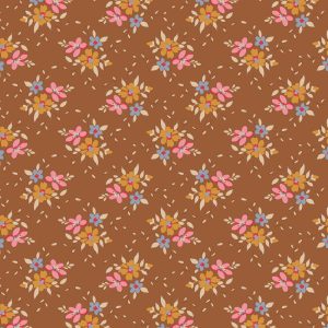 Quilting Fabric TILDA Creating Memories Frida Brown 50x55cm FQ