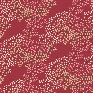 Quilting Fabric TILDA Creating Memories Berrytangle Burgundy 50x55cm FQ