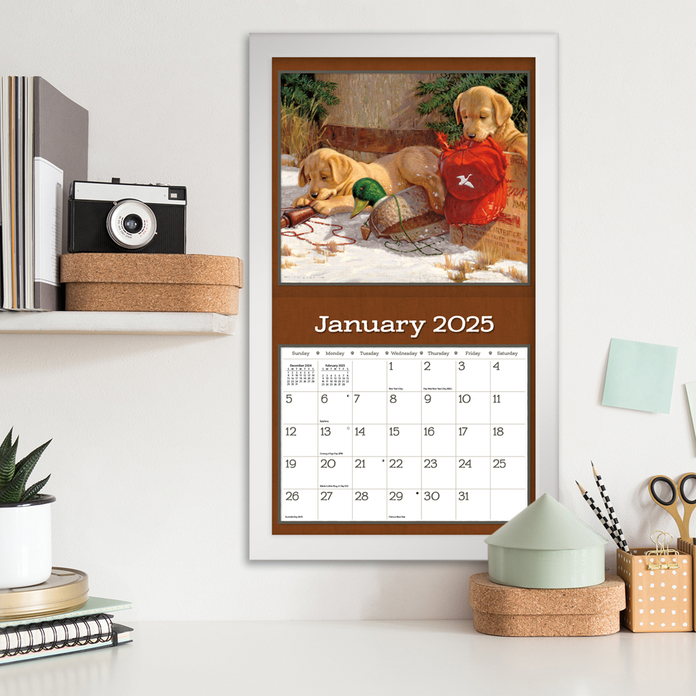 Lang 2025 Calendar Puppy Calender Fits Wall Frame