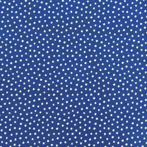 Quilting Patchwork Sewing Fabric Navy Spots 50x55cm FQ
