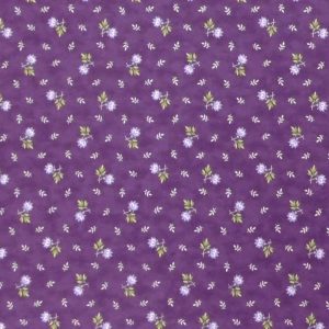 Quilting Patchwork Sewing Fabric Mill Creek Purple Floral 50x55cm FQ