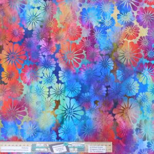 Quilting Patchwork Sewing Fabric Impressions Rainbow 50x55cm FQ