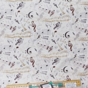 Quilting Patchwork Sewing Fabric Symphony Allover 50x55cm FQ