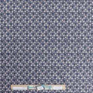 Quilting Patchwork Sewing Fabric Tangent Dk Grey 50x55cm FQ