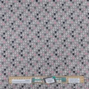 Quilting Patchwork Sewing Fabric Tangent Lt Grey 50x55cm FQ